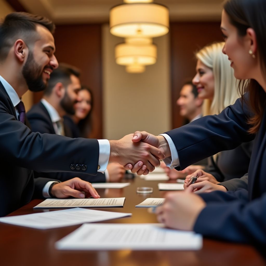 Verhandlungen mit Hotelpartnern