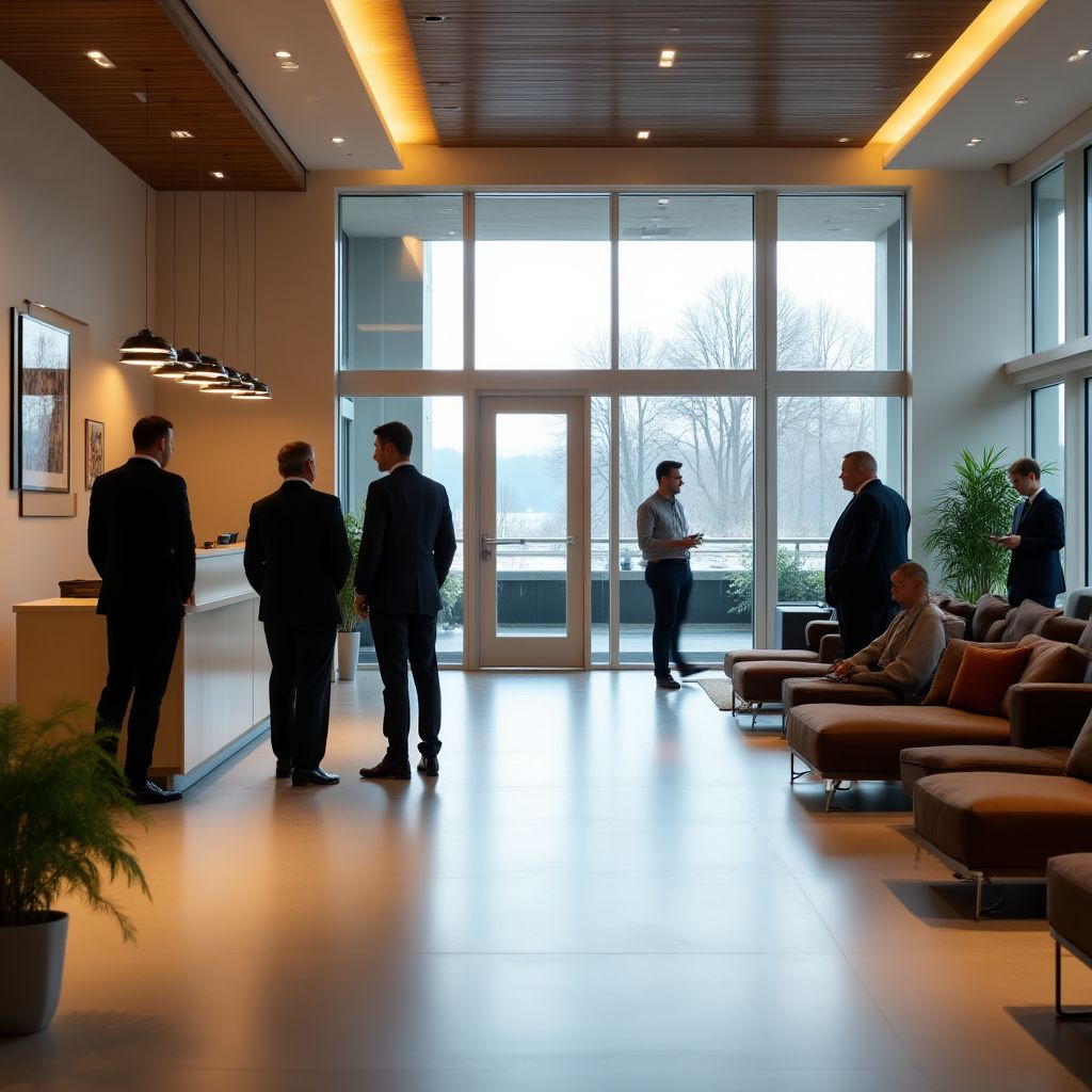 Ferraro Impianti S.p.A.de in einer modernen Hotellobby